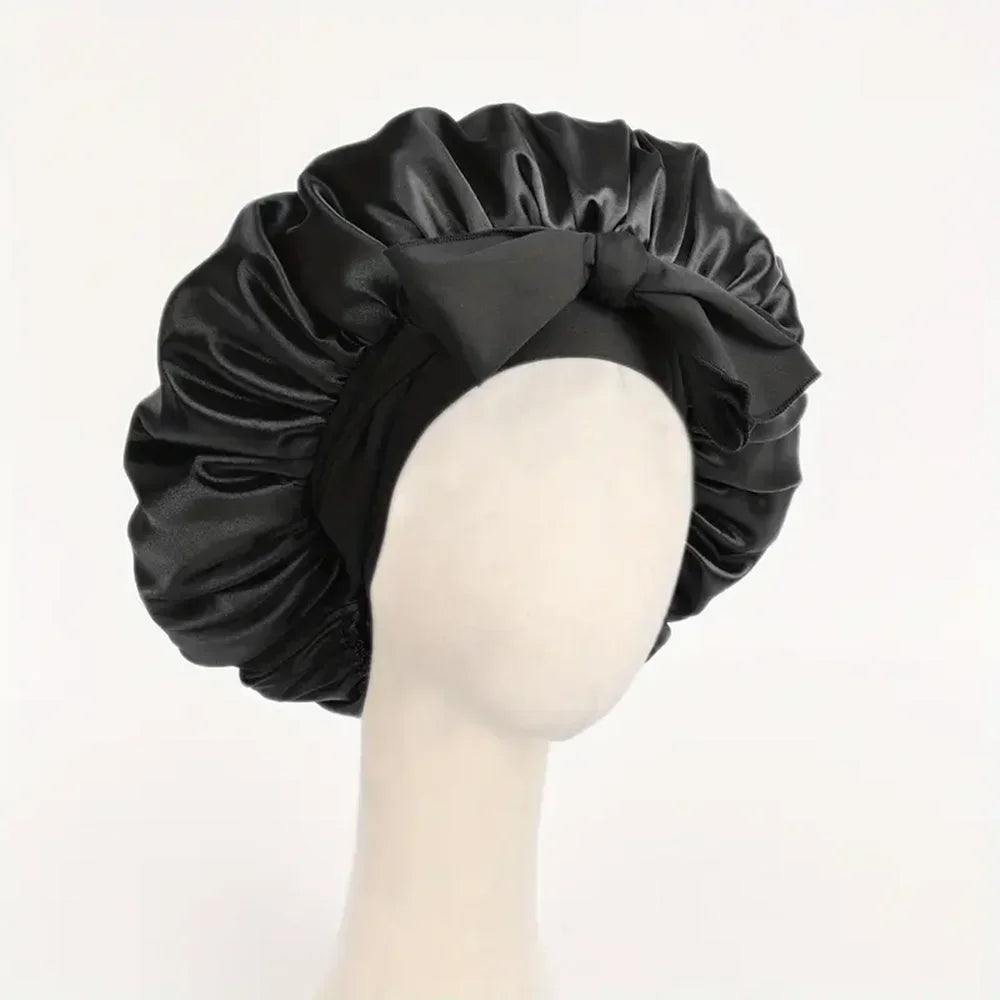 `Royal Satin Bonnet for Type 4 Hair — Protect Your Crown