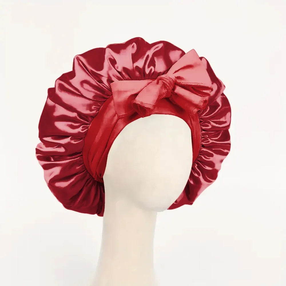 `Royal Satin Bonnet for Type 4 Hair — Protect Your Crown