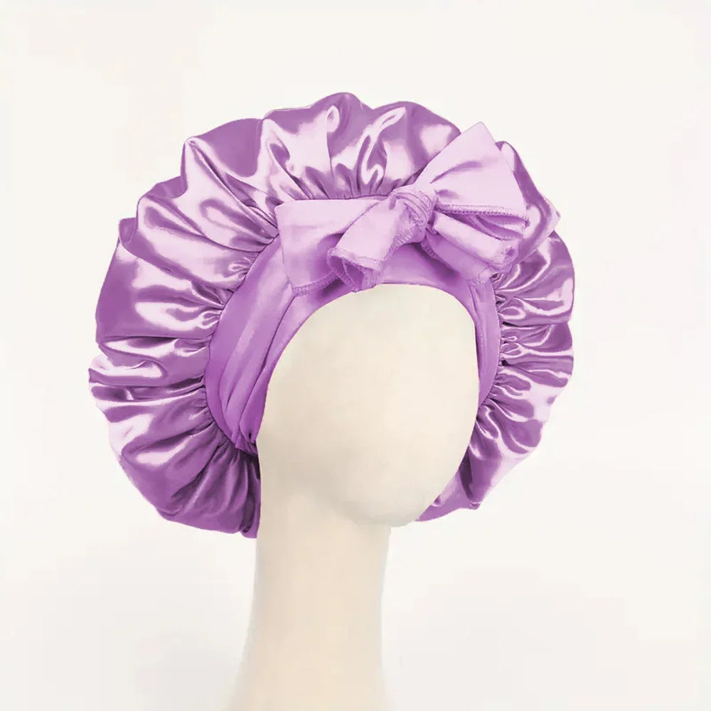 `Royal Satin Bonnet for Type 4 Hair — Protect Your Crown
