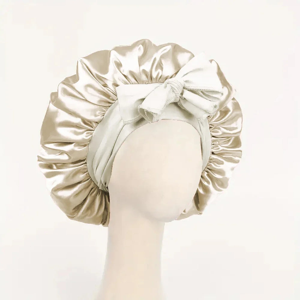 `Royal Satin Bonnet for Type 4 Hair — Protect Your Crown