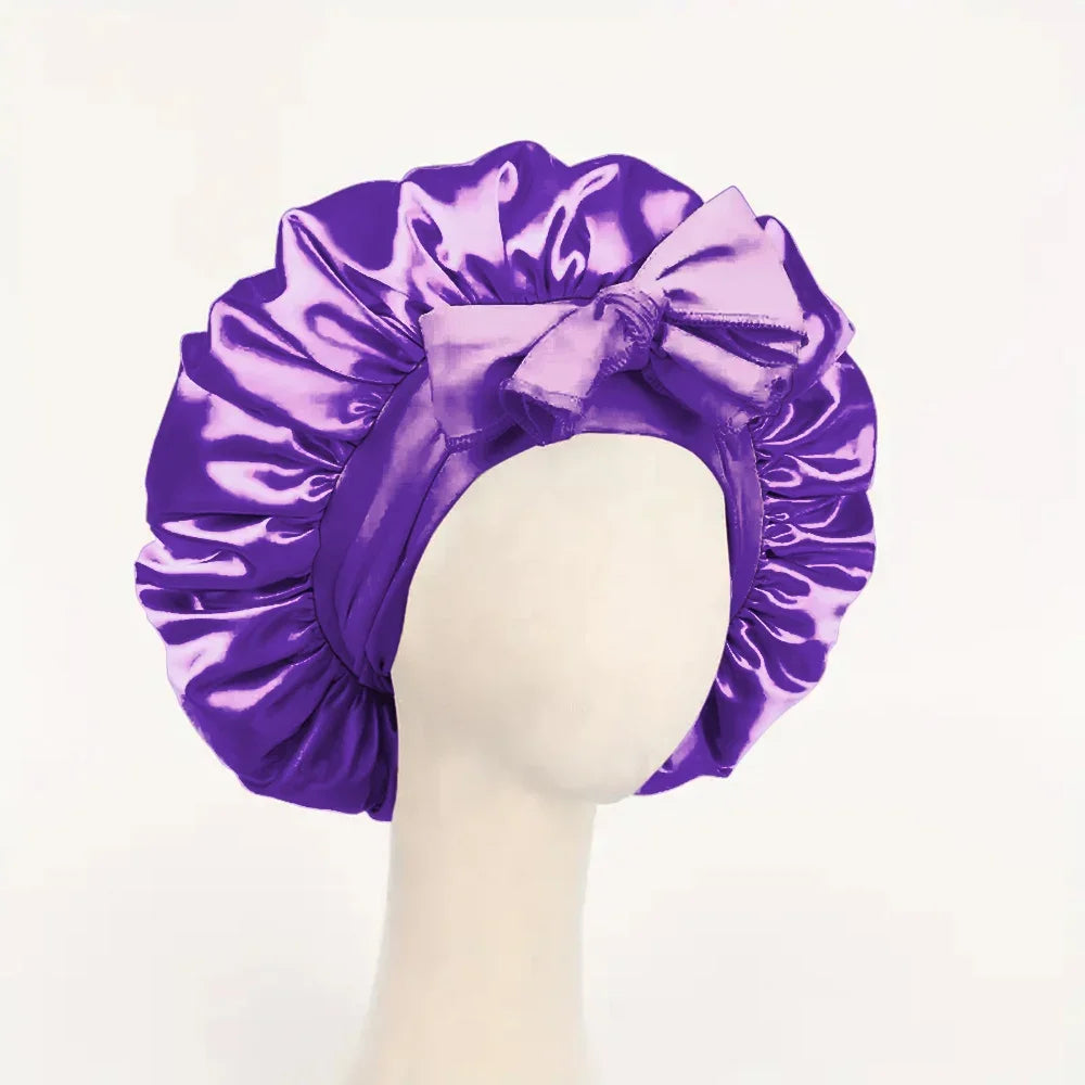 `Royal Satin Bonnet for Type 4 Hair — Protect Your Crown
