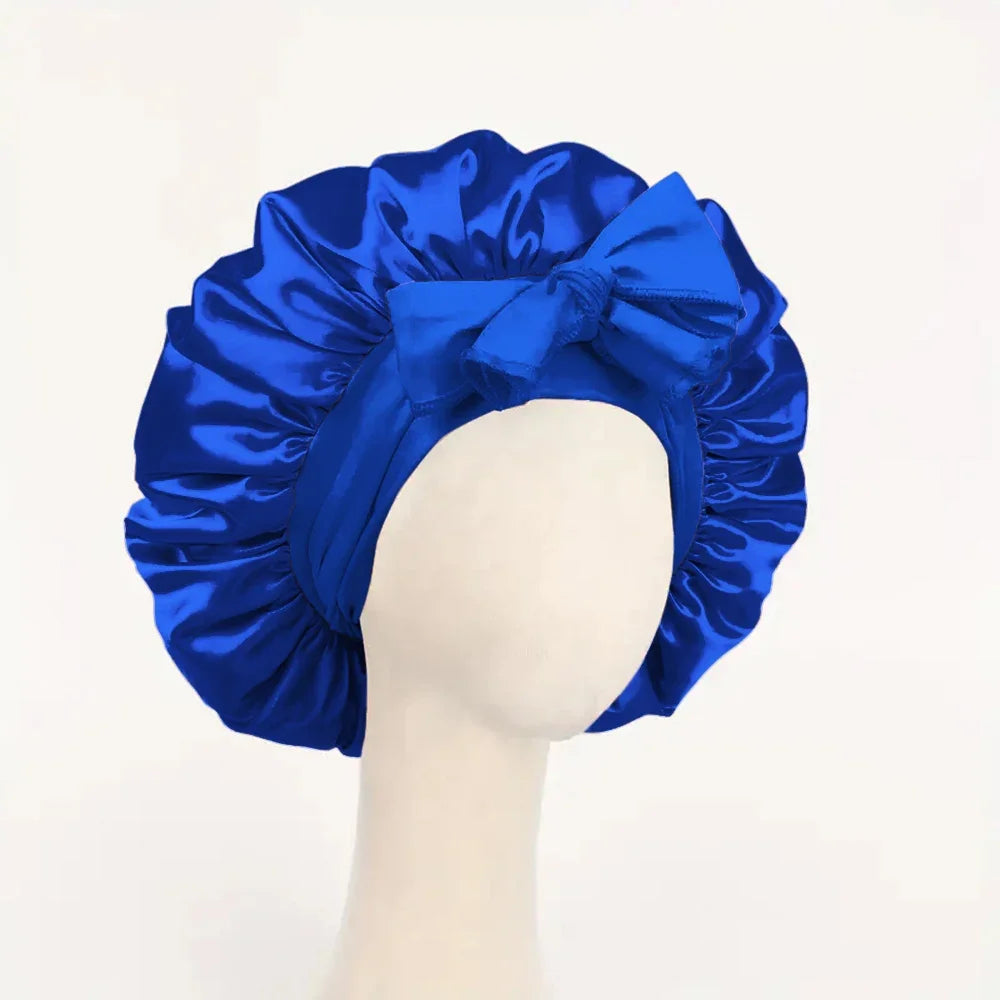 `Royal Satin Bonnet for Type 4 Hair — Protect Your Crown