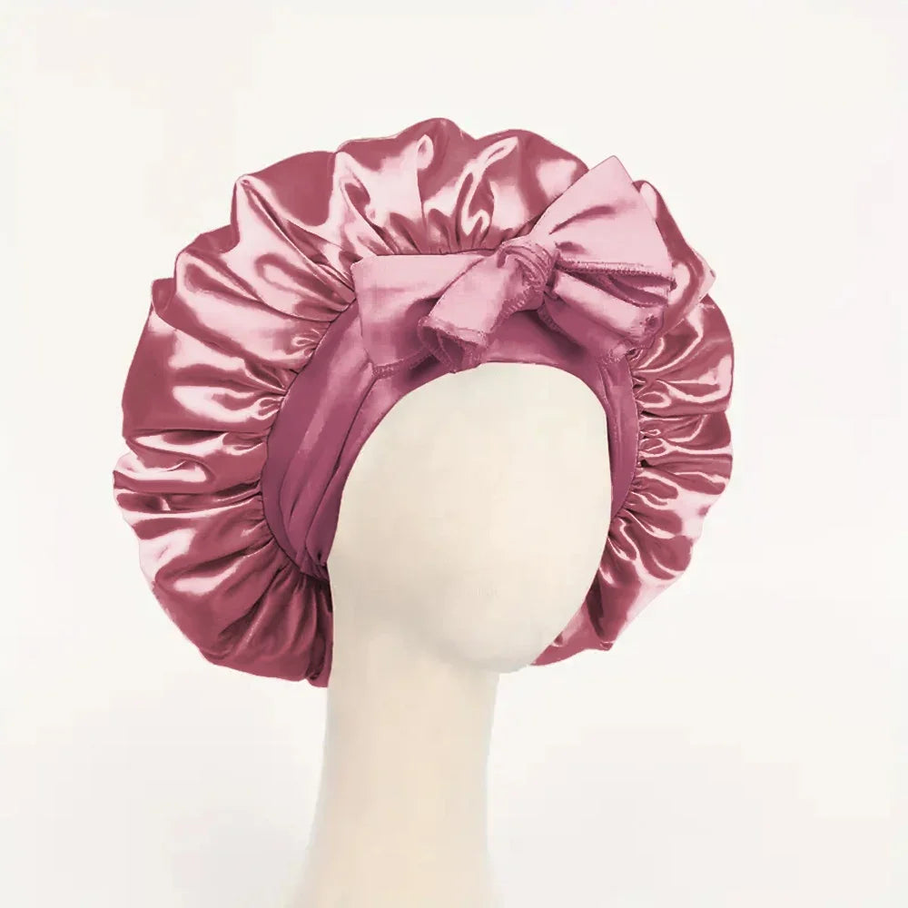 `Royal Satin Bonnet for Type 4 Hair — Protect Your Crown